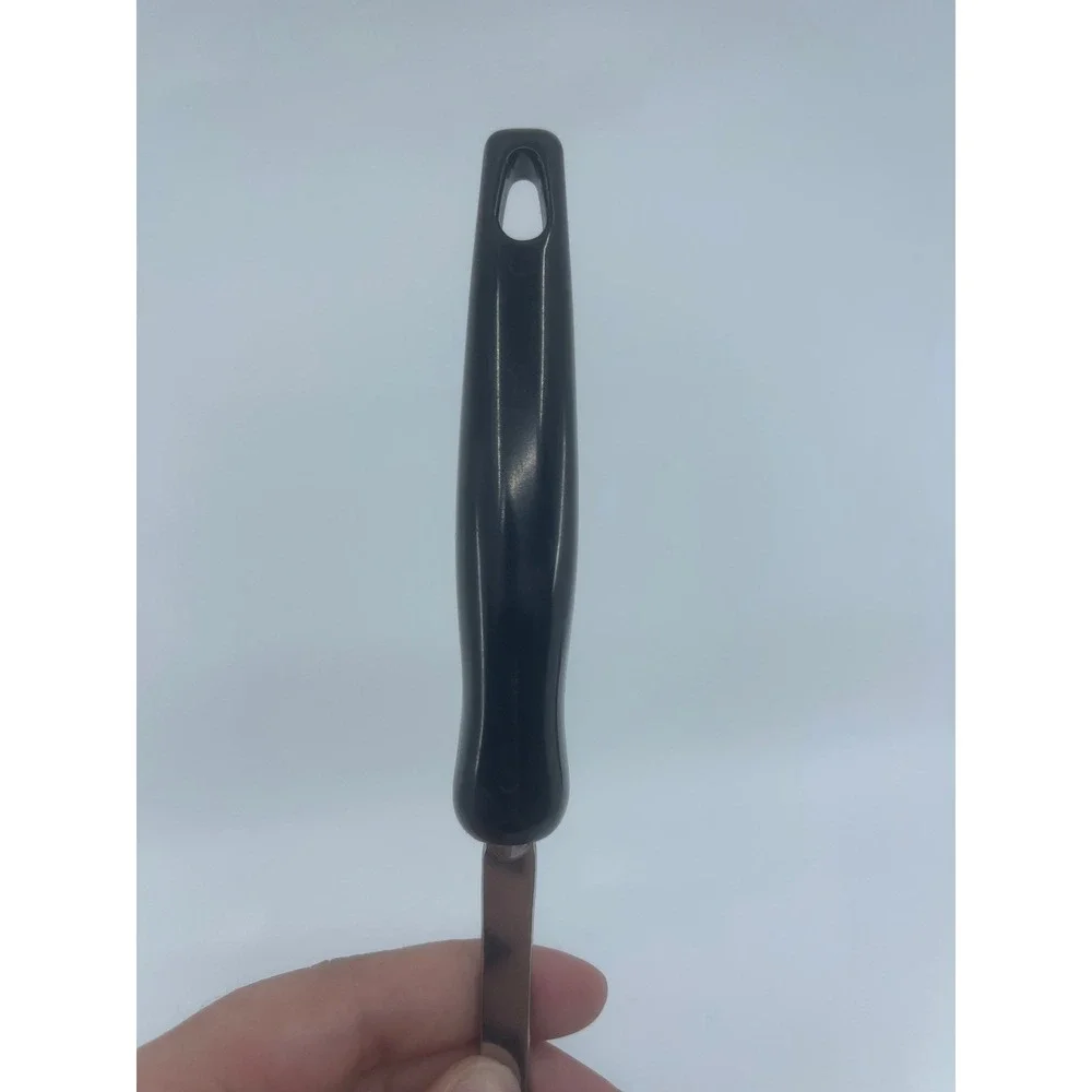 Vintage Ekco Stainless Steel Soup Ladle Black Atomic Starburst 10